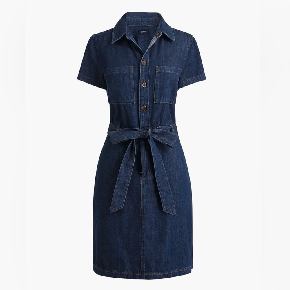 J crew Chambray utility mini dress